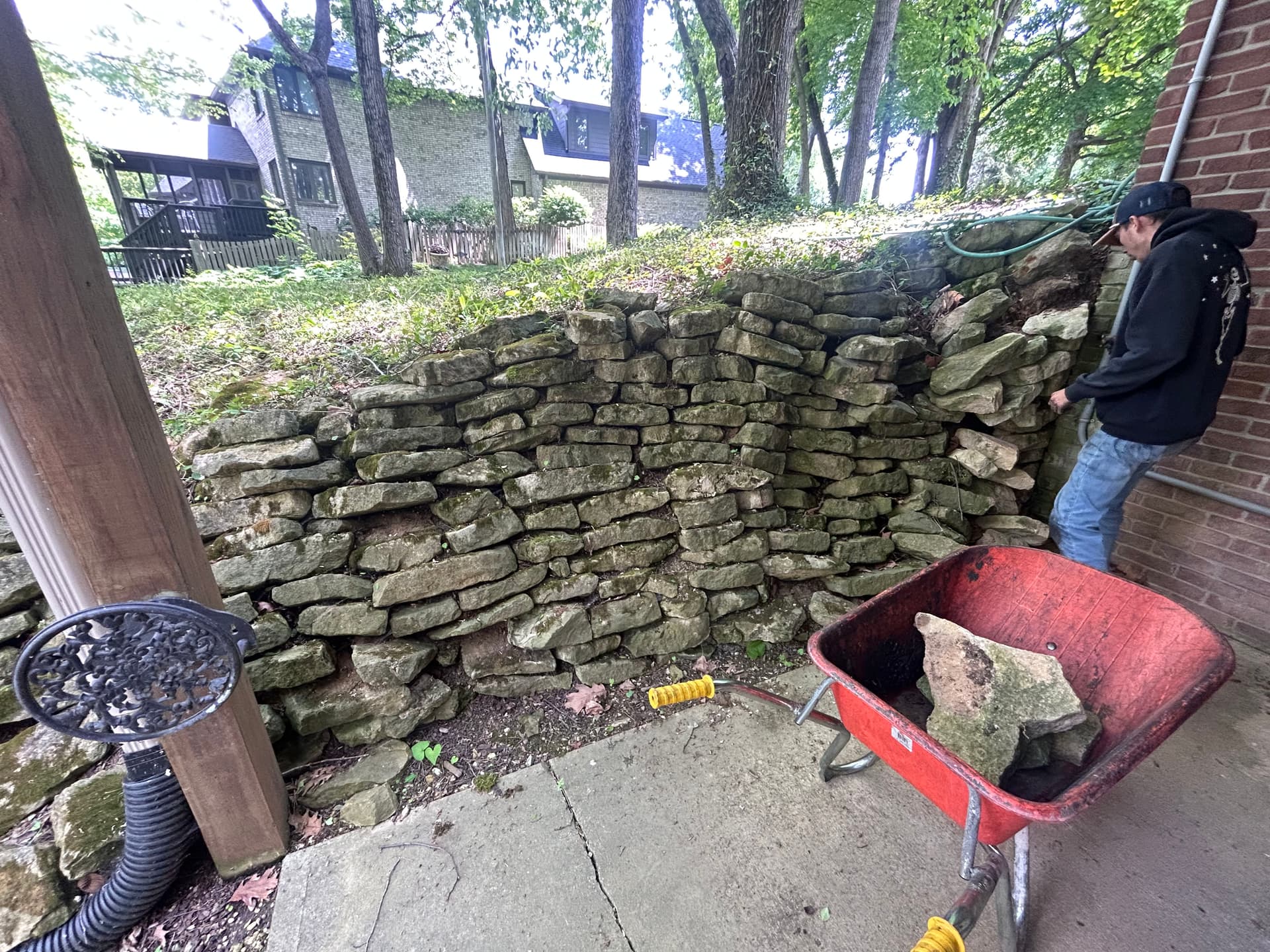 Gallery photos for Retaining Wall Replacement Done Right in Noblesville: Image #2