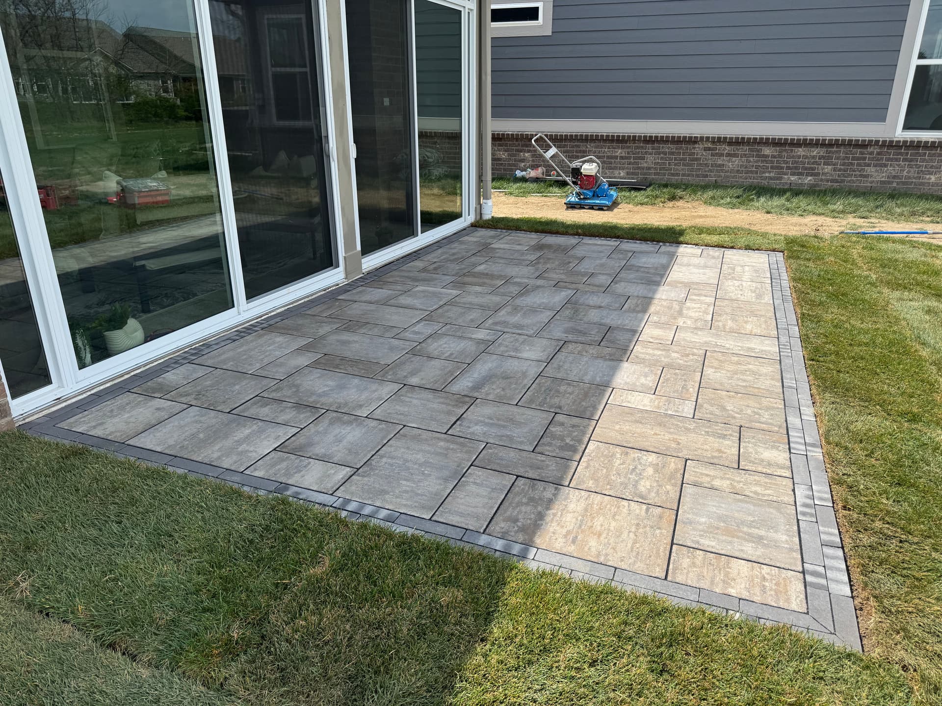 10x18 Custom Paver Patio Built Right Outside the Back Door