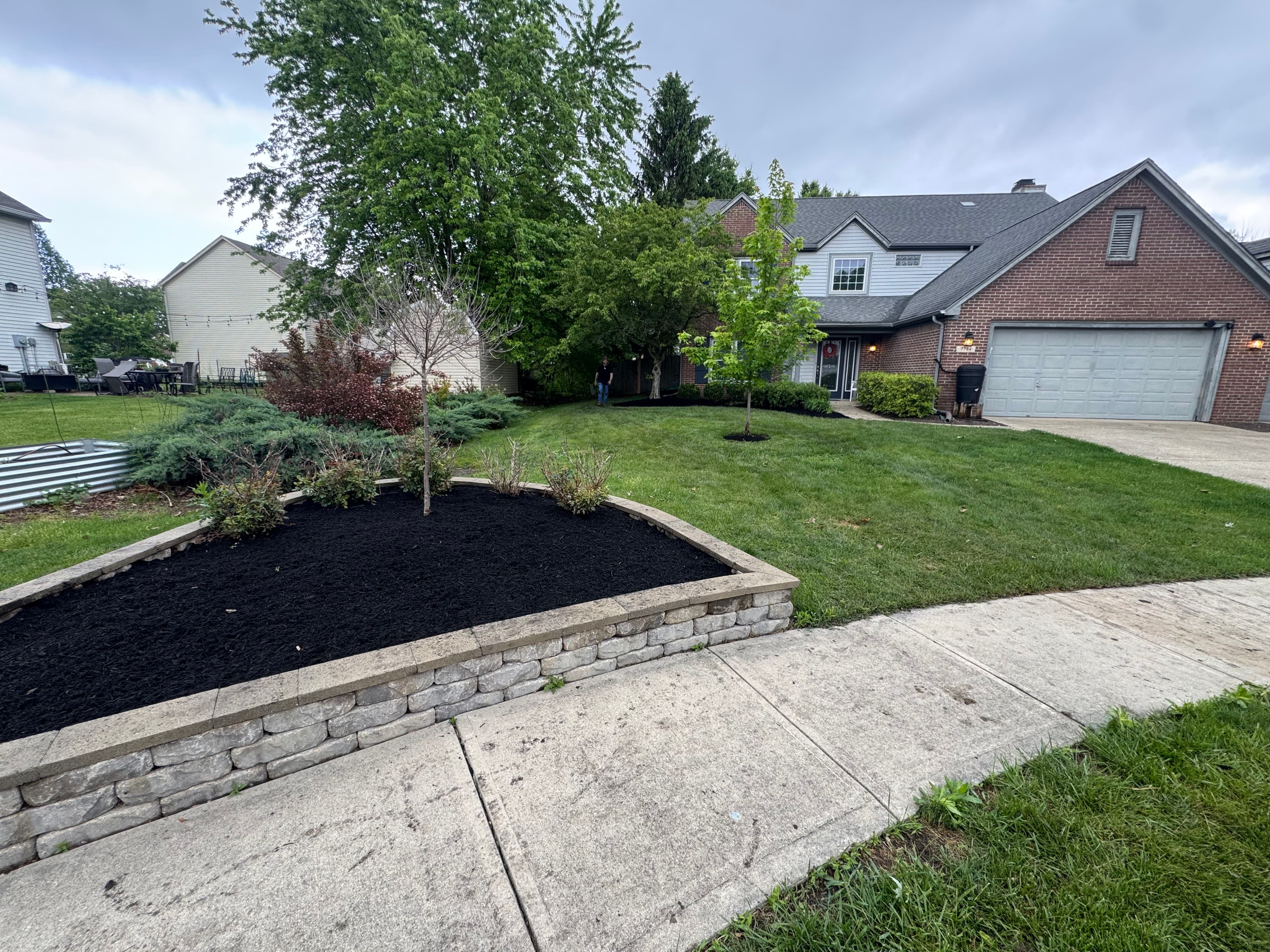 Project 6 Yards of Black Mulch That Tied the Whole Yard Together image
