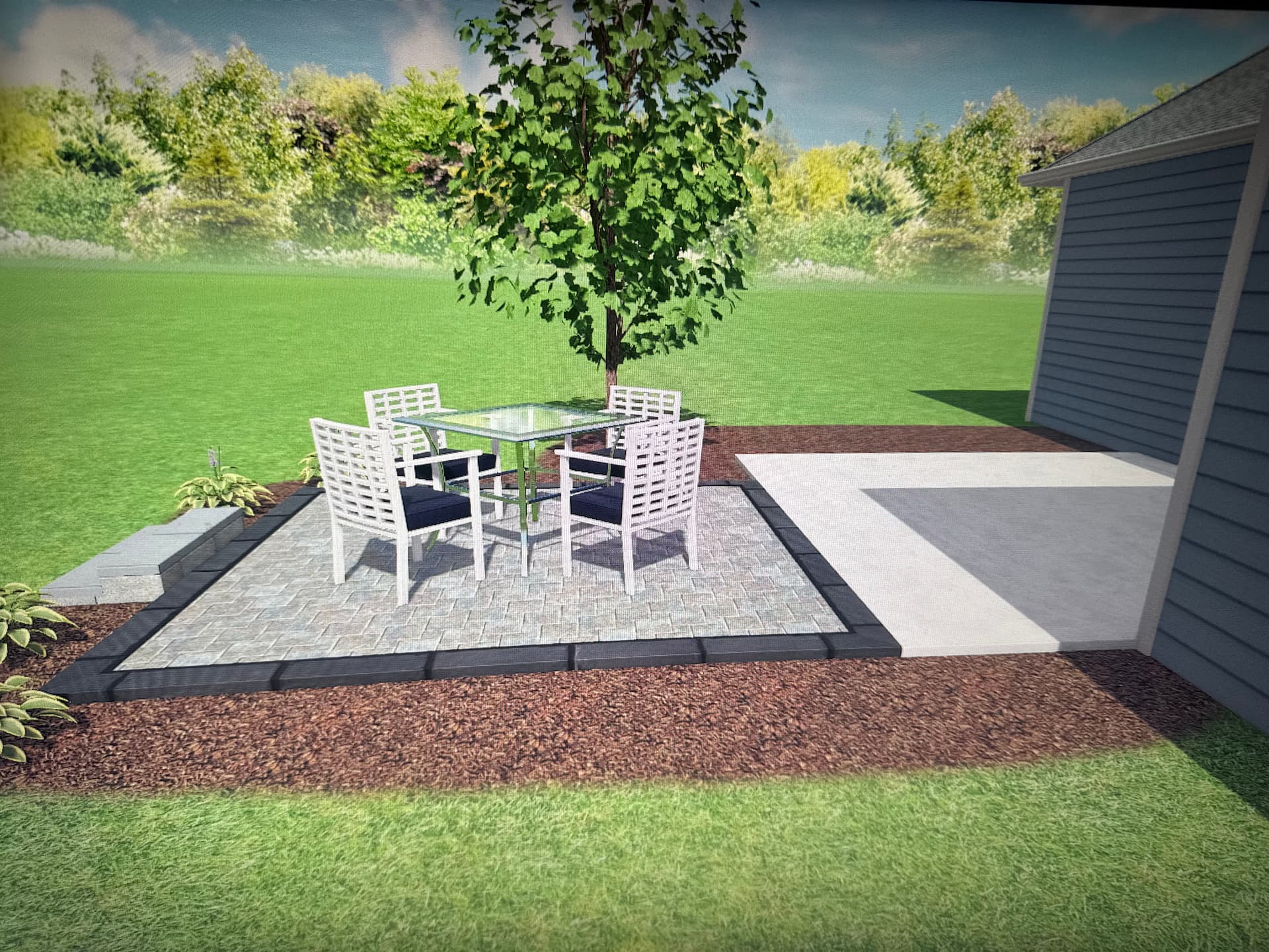 Gallery photos for Patio Extension Done Right - Pavers Beat Plain Concrete Every Time: Image #3