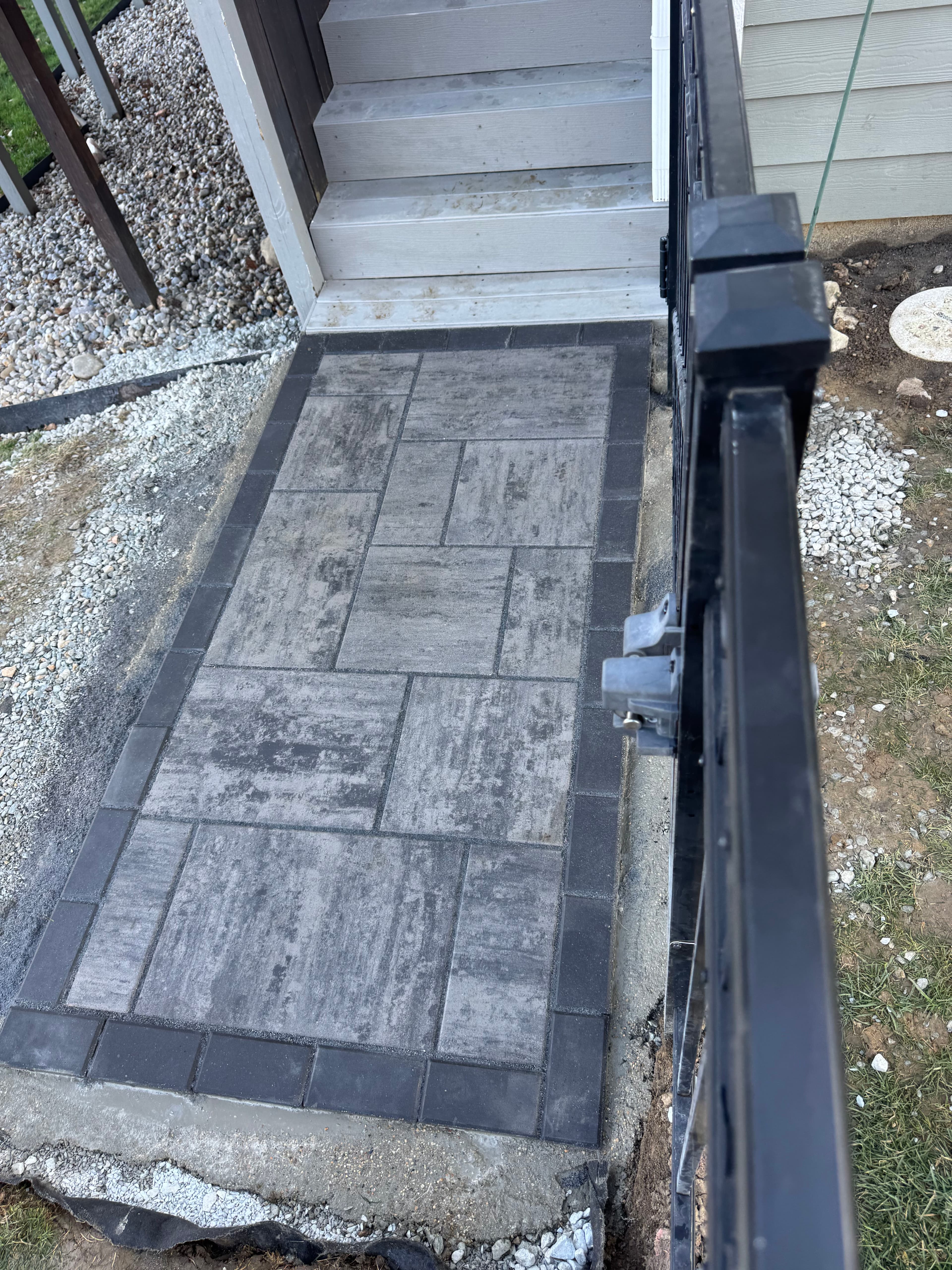 Project New Walkway Installation with Unilock Pavers image