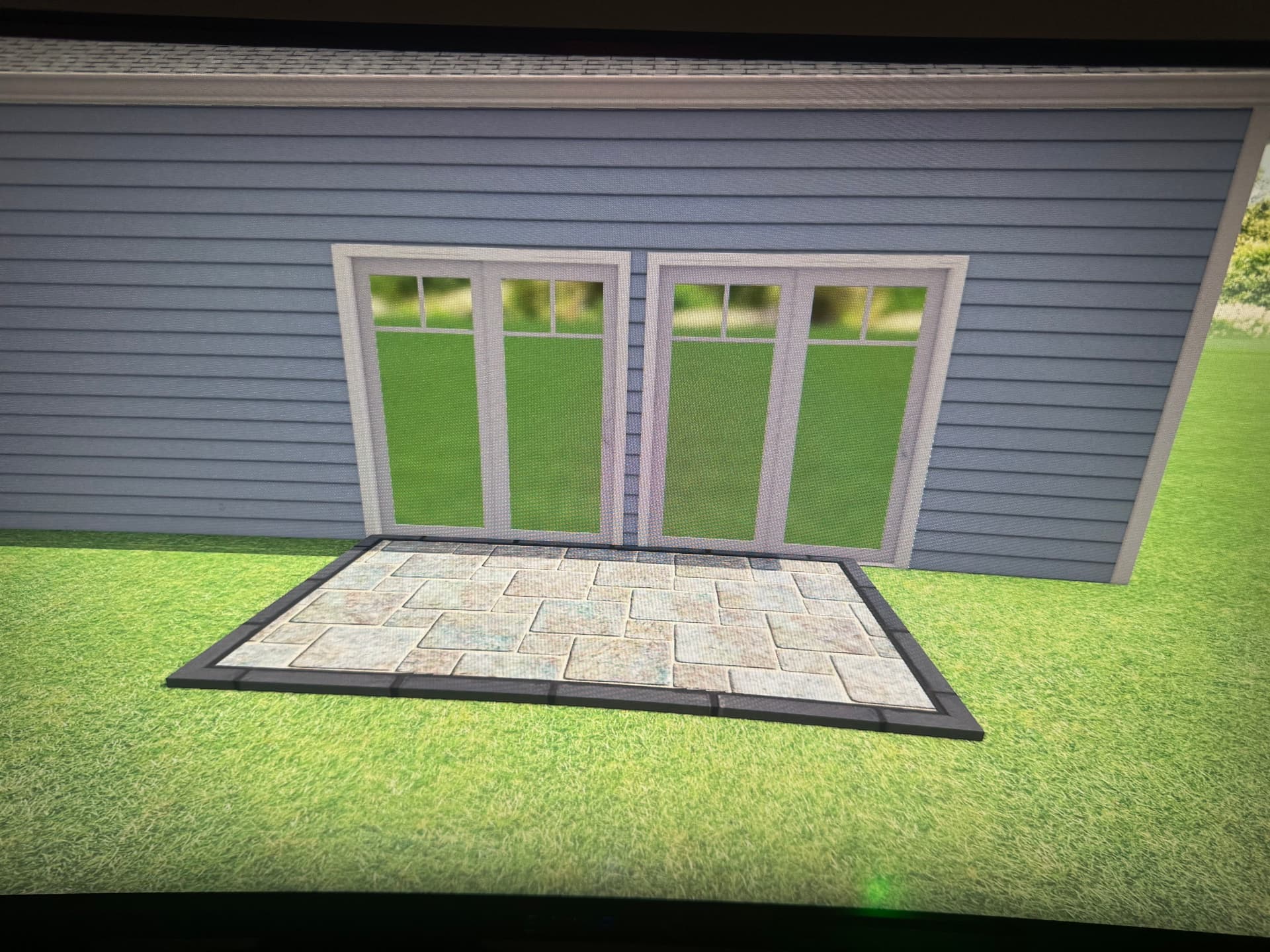 10x18 Custom Paver Patio Built Right Outside the Back Door