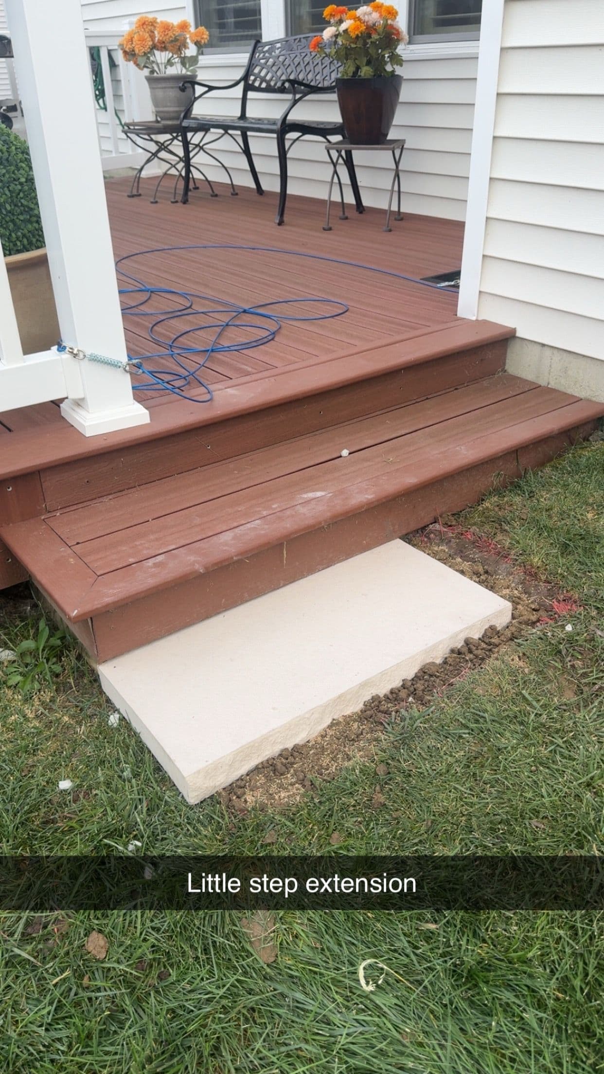 Charming Deck Upgrade With Pet-Friendly Step image