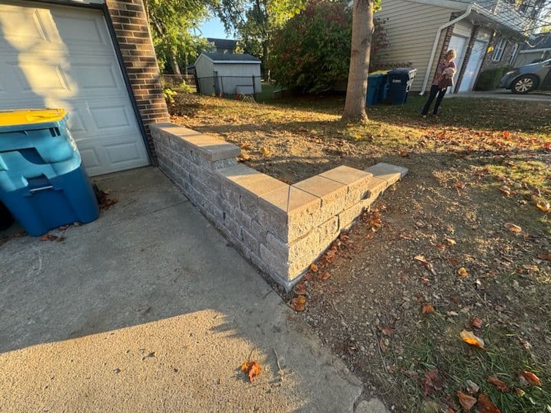 Retaining Wall Installation in Fishers image