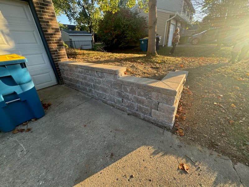 Gallery photos for Retaining Wall Installation in Fishers: Image #1