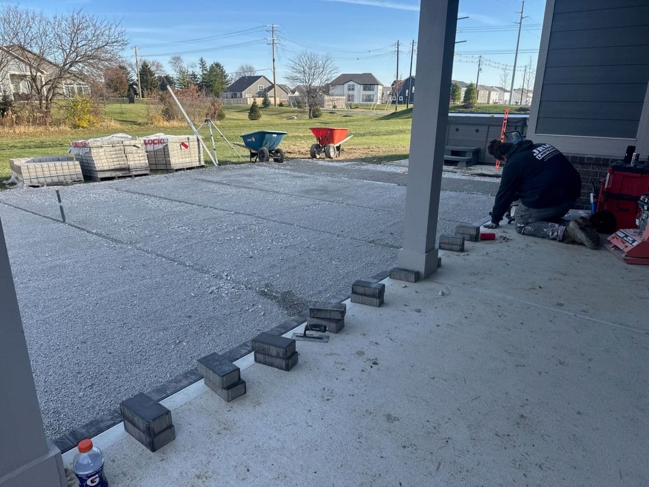 Outdoor Transformation with Smooth Granite Fusion Pavers